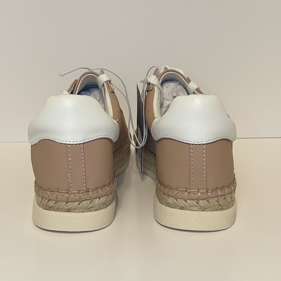 Women’s Tan Espadrille Sneakers with White Laces & Memory Foam - Picture 6 of 7